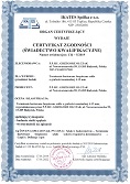 Certyfikat szkło hartowane 