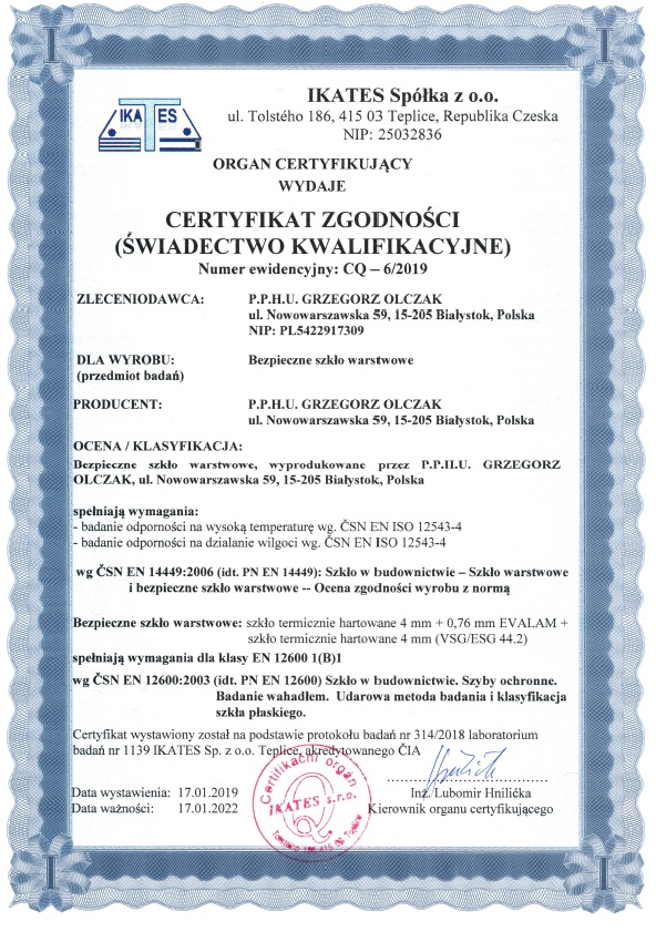 Certyfikat_zgodnosci_CQ-6.2019_na_bezpieczne_szklo_warstwowe-odpornosc_na_wysoks_temperature,odpornosc_na_dzialalnie_wilgoci